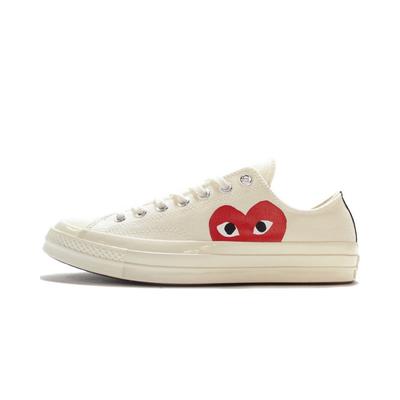 Converse Comme des Garçons Play Weiß Low