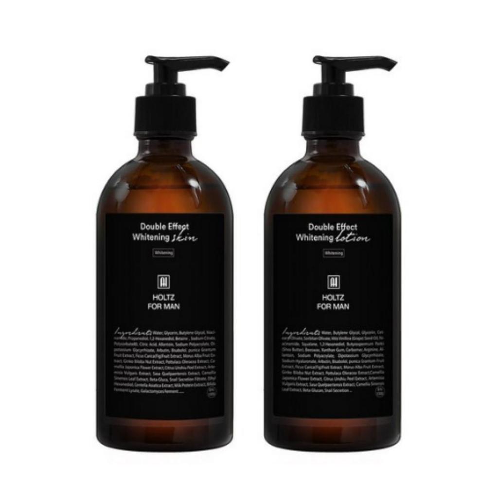 Holts For Men Whitening Skin & Lotion Set — 300 ml Skin + 300 ml Lotion (Whitening, 2‑piece set) — for men in their 20s–30s
