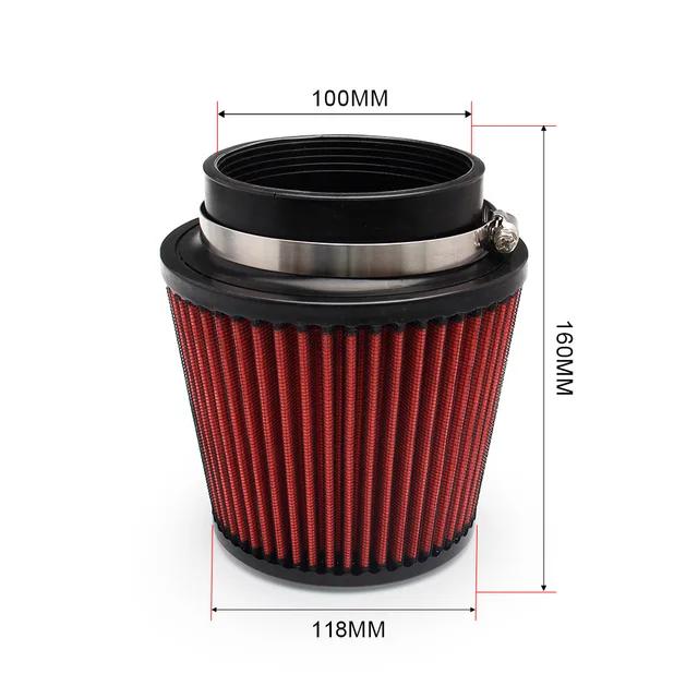 Universeller Auto-Luftfilter Modifikation High Flow Einlass Auto Kaltluftansaugung Luftfilter Reiniger Rohr Modifizierter Roller 76/100mm