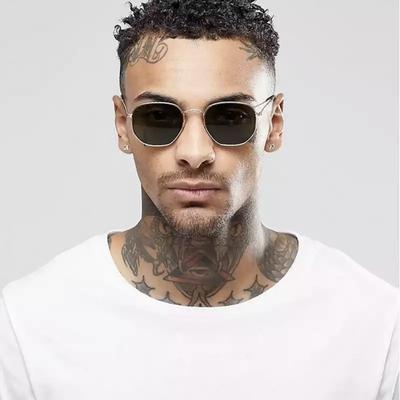 Classic Square Vintage Sunglasses Man Fashion Brand Designer Candy Mirror Sun Glasses Male Shades Retro