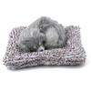 Car Center Console Decoration Stuffed Toy Cute Simulation Animal Plush Sleeping Dog Toy Children's Car Decoration