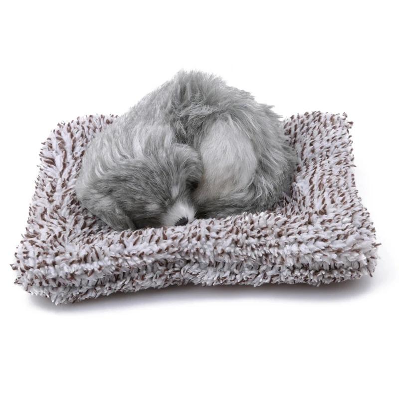 Car Center Console Decoration Stuffed Toy Cute Simulation Animal Plush Sleeping Dog Toy Children's Car Decoration