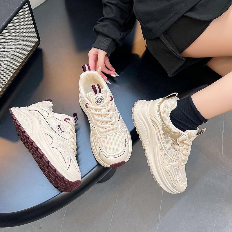 Atmungsaktive Damen-Freizeit-Sportschuhe mit dicker Sohle im neuen Stil - Vielseitige Schuhe