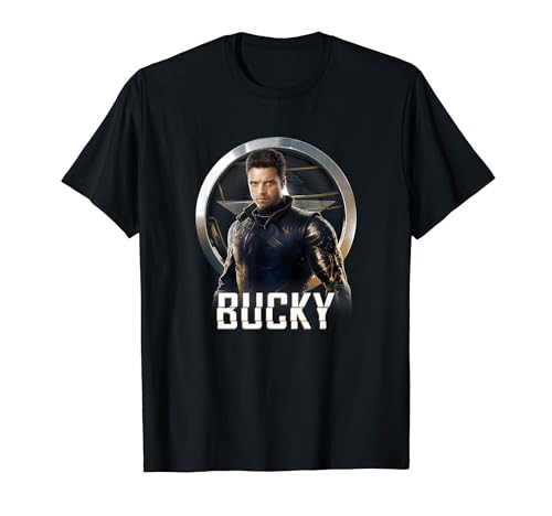 Marvel Falcon & Winter Soldier Bucky Shield Portrait V2 T-Shirt