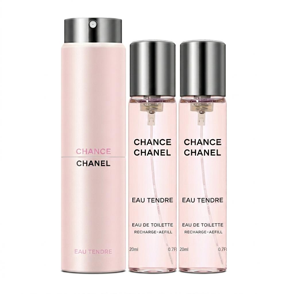 CHANEL Pink Encounter Perfume Travel Set Eau De Toilette Floral Fruity 20ml*3 Set