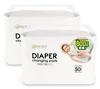 (Keratta) Absorbent Diaper Changing Mat, Disposable, 150ml Absorption Capacity, 50 Sheets, White, Approx. 45 X 33cm, Set of 2