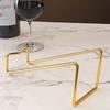 Fashion Simple Wine Rack Curved Metal Beer Holder Red Wine Display Stand Household Bar Counter Decoration