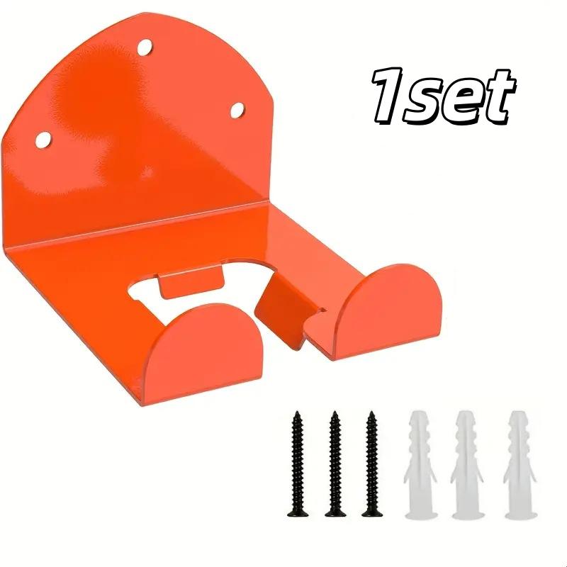 1 Set Easy to Install Heavy-Duty Steel Lawn Mower Hanger- Wall-Mounted Trimmer Rack for Garage,Hedge Trimmer Tool Organizer Hook
