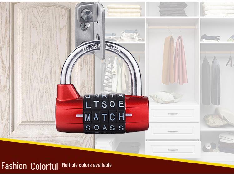 5-Digit U-Shaped Mechanical Combination Padlock