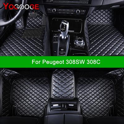 Autó padlószőnyegek Peugeot 308SW 308CC-hez Autós szőnyegek Láb Autó Tartozék