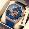 Top Brand Luxury Multi-function Six-pin Calendar Men's Watch Large Dial Business Fashion Watch