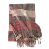 Plaid Scarf for Women 100% Wool Shawl All-Match Tassel Warm Comfortable Luxury Clothes New Fashion Autumn Winter Scarves