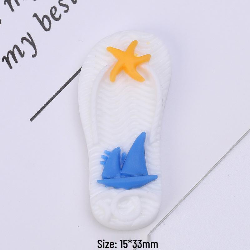 Popular Cartoon Ocean Series DIY Resin Ornaments for Phone Cases & Keychains
