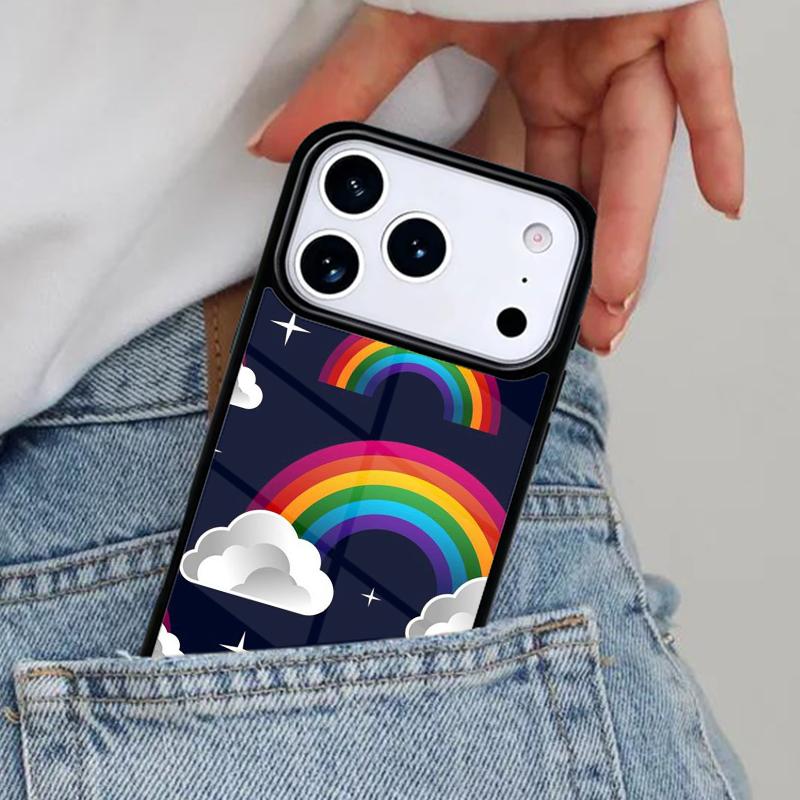 LGBT rainbow cloud Phone Case for iPhone 17ProMax 12 13 14 15 16e 17 Pro Max Plus Air Cover