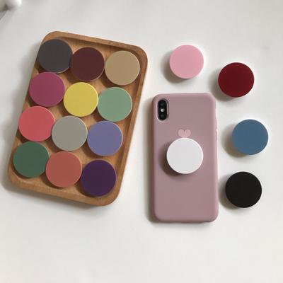 Einfarbige Runde Popping Sockets Griff Handyhalter Fingerringhalter Griptok Ständer Rückseitenabdeckung Clip Aufkleber Handyzubehör