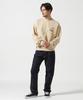 Avirex Flight Mechanic Crew Neck Sweat Flight Mechanic Crew Neck Size (WEB&DEPOT Exclusive) Men's Sweatshirt, M, 040, Beige, 783-4932005