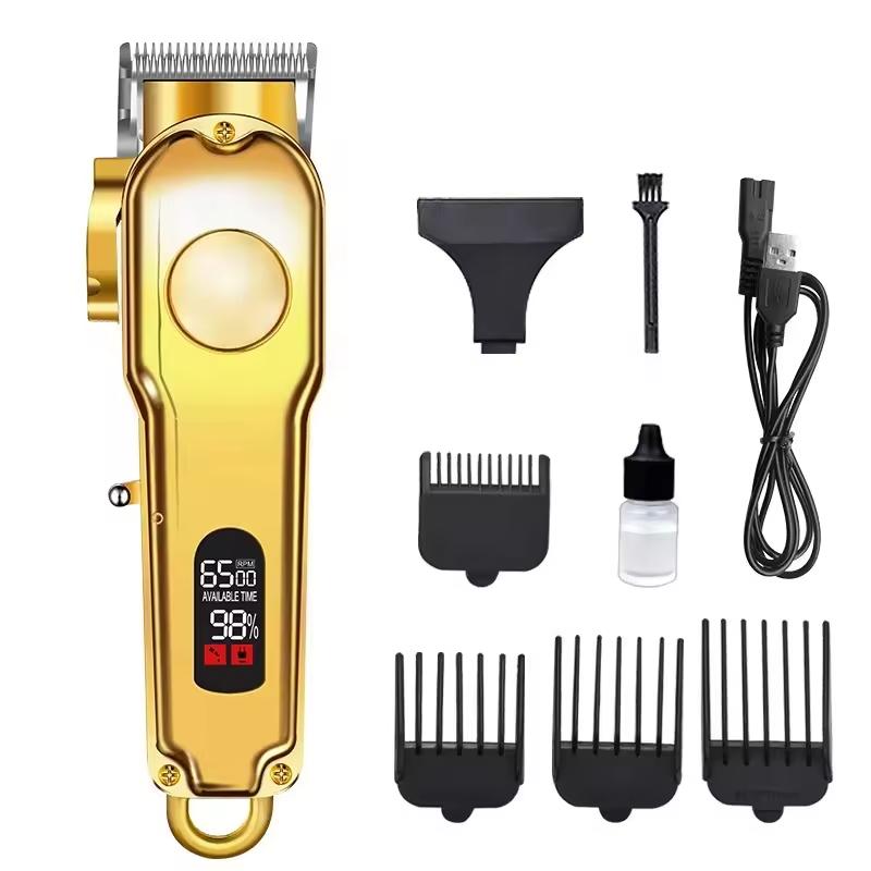 Professional High-Power Dog Clippers Metal Pet Grooming Trimmer Hair Shaver Low Noise Corded/Cordless for Thick Stainless Steel