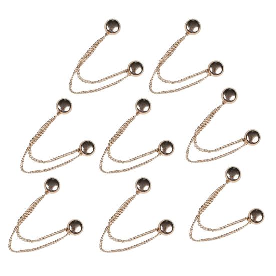 4/8/12 Stück Magnetische Kleidungsbefestigungsclips Hosenbein-Knopf Verstellbare Hosenbein-Clips Nadel Schnelle Hemdverschlüsse