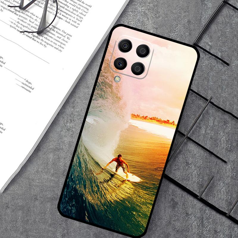 California Surfing Waves Case For Samsung Galaxy M35 M21 M12 M13 M14 M15 M06 M16 M36 M56 M31 M53 M32 M52 M55 M34 M54