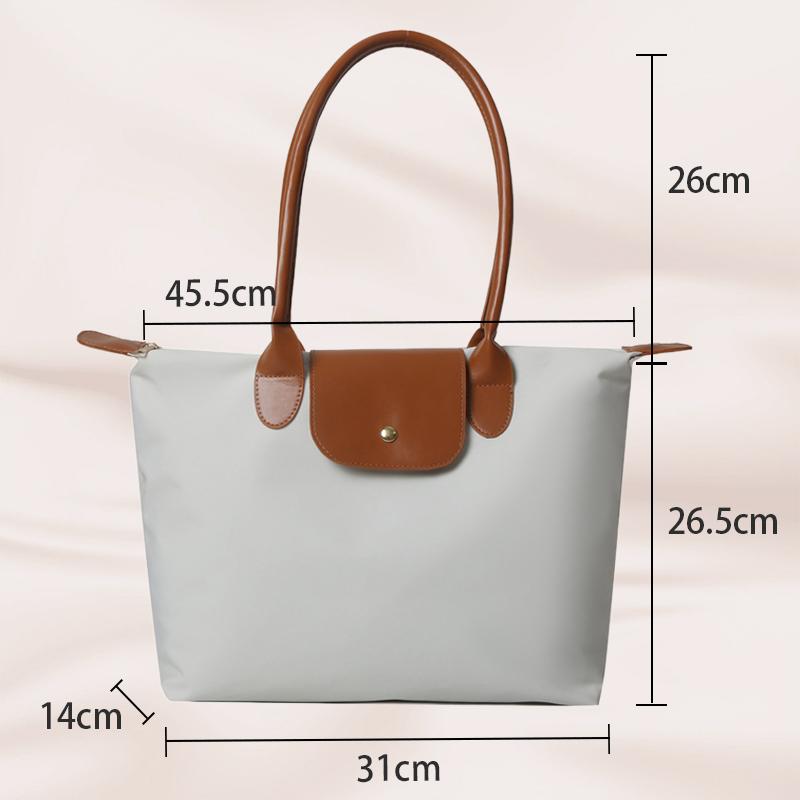 

Нейлоновые сумки высокого качества, большая вместимость, классическая сумка-тоут, женская складная дизайнерская повседневная сумка через плечо белый