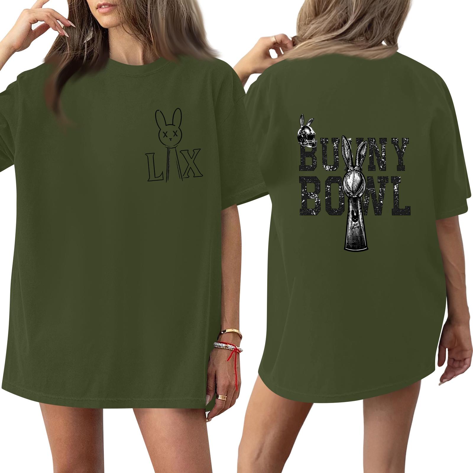 Women s short-sleeved fashionable casual everyday trendy letter print short-sleeved shirt L
