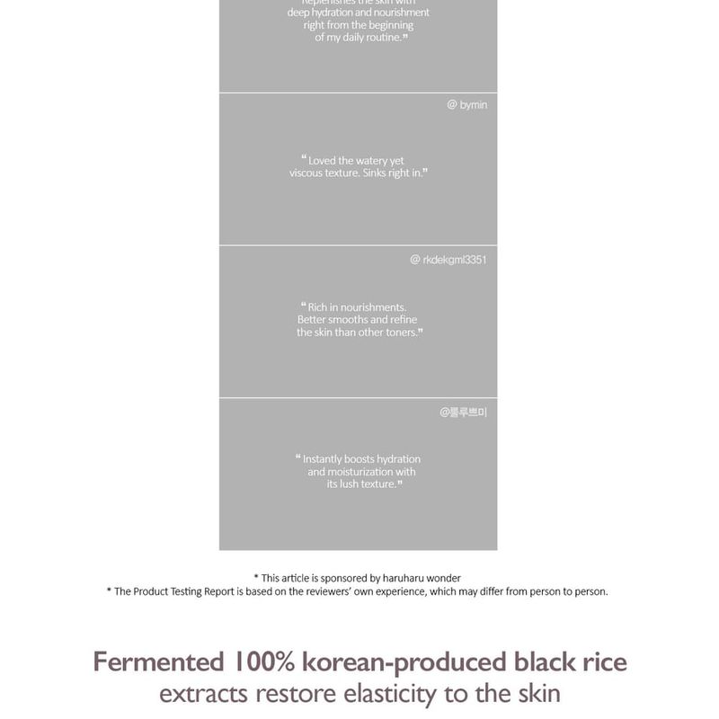 haruharu wonder - Black Rice Hyaluronic Toner Original Bundle Set