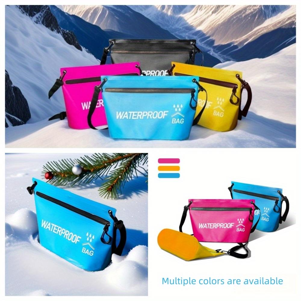 1pc Wash Sack Dry Bag Durable Swimming Rafting Kayaking Travel Zipper Handbag River Trekking Floating Boating Swimming Bag