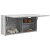 Bathroom Wall Cabinet Grey Sonoma 80 x 25 x 40 cm Particleboard