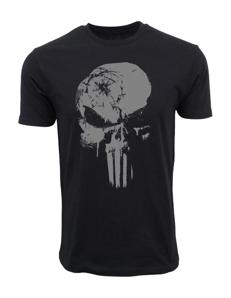 Punisher Bullet In The Head Skull T Shirt S