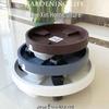 Round Plastic Rolling Flower Pot Tray with Drainage and Water Collection
