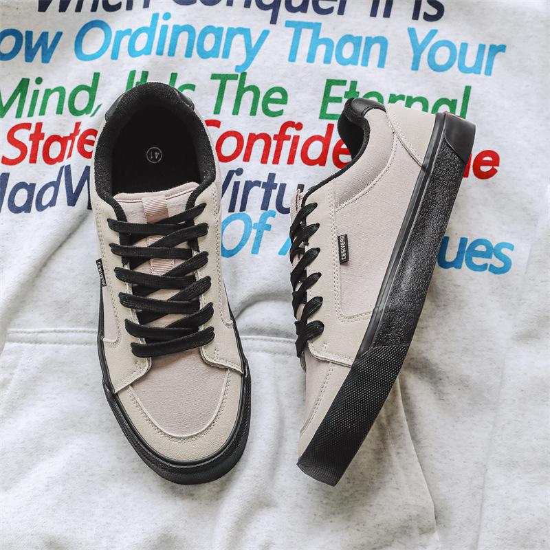 

Парные парусиновые туфли 2025 года, новые мужские туфли, корейская версия спортивной и повседневной обуви, универсальные нишевые туфли 44