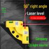 High-Brightness Green Laser Level: 90-Degree Right Angle, Infrared Positioning for Tile, Curtain, and Cloth Cutting - No Line Drawing Needed