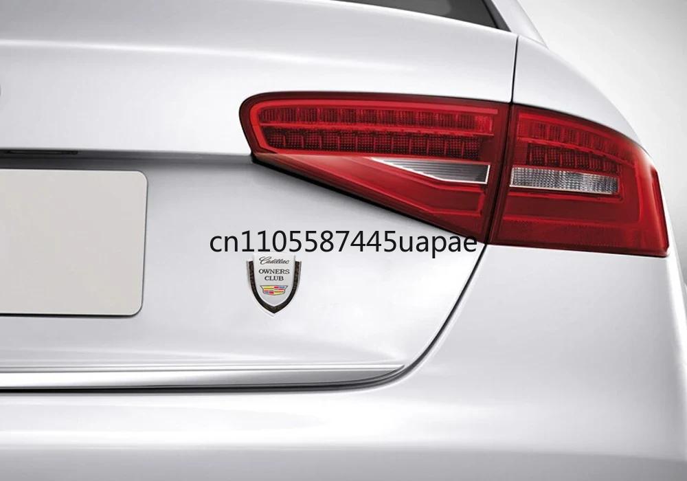 AABHT1 Alloy Car Rear Trunk Emblem Fender Side Badge Decals for Cadillac ATS BLS CT4 CT5 SLR SRX STS XT5 XT6 XTS Escalade Deville DTS