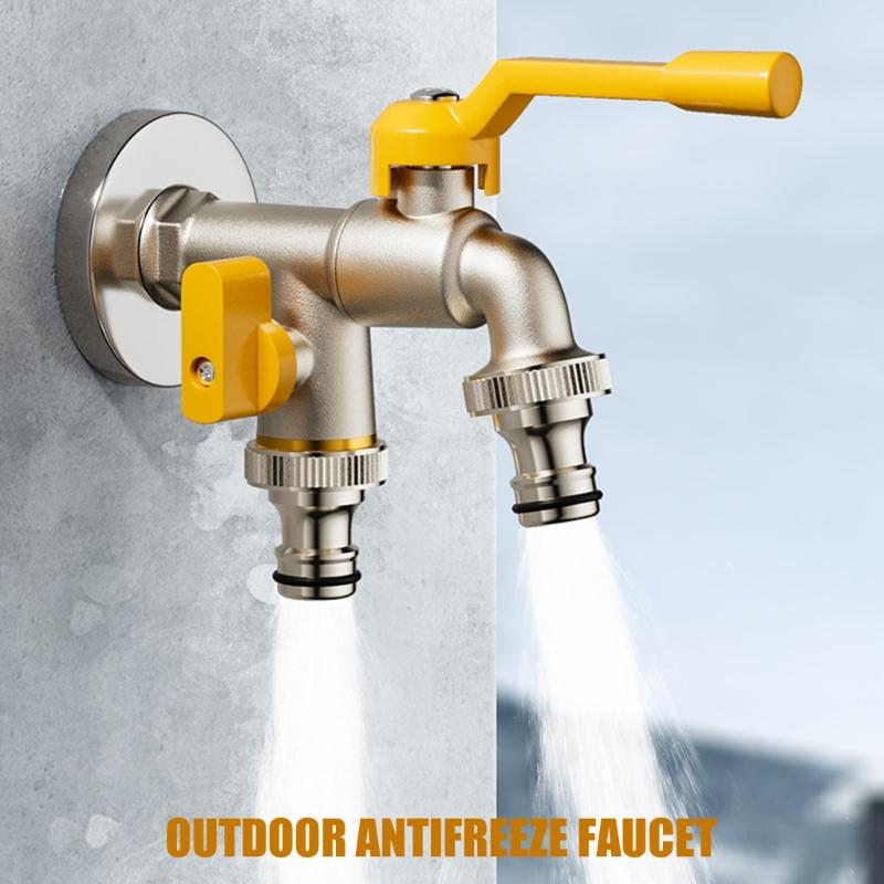 Upgrades Outdoor Tap Corrosions Resistant Outdoor Freeze Proof Spigot Outdoor Water Spigot Multiple for Farm Irrigation