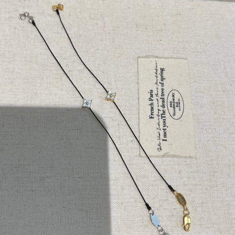 

Французский красный веревочный браслет женский покрытие серебром S925 18-каратное золото легкая роскошь нишевый стиль причудливый ручной работы год рождения парные браслеты Cool Black [Full Rope] Gold