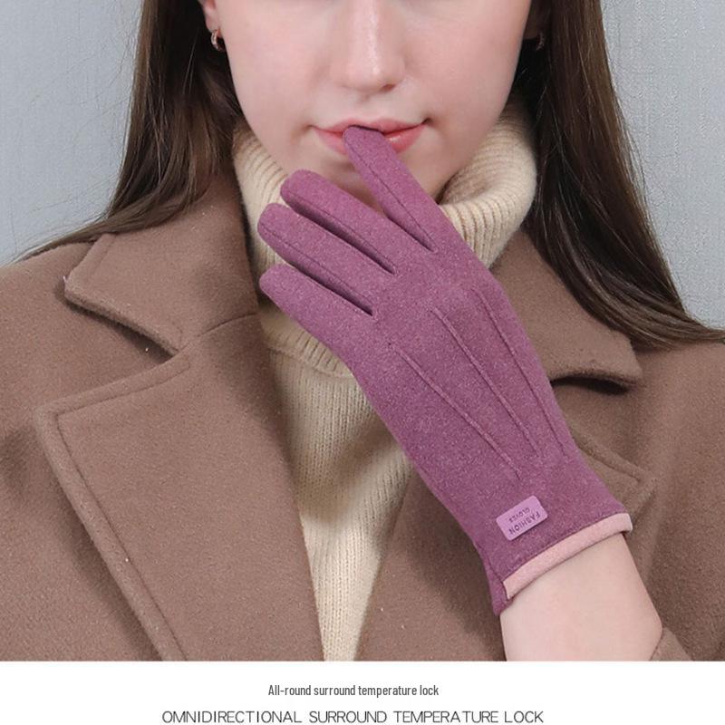 

Теплые сенсорные перчатки для верховой езды - Унисекс, на бархатной подкладке, защита от холода для осени и зимы One Size