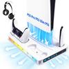 PS5 Slim/Pro Console Cooling & Charging Stand with RGB Lighting and Headphone Holder
