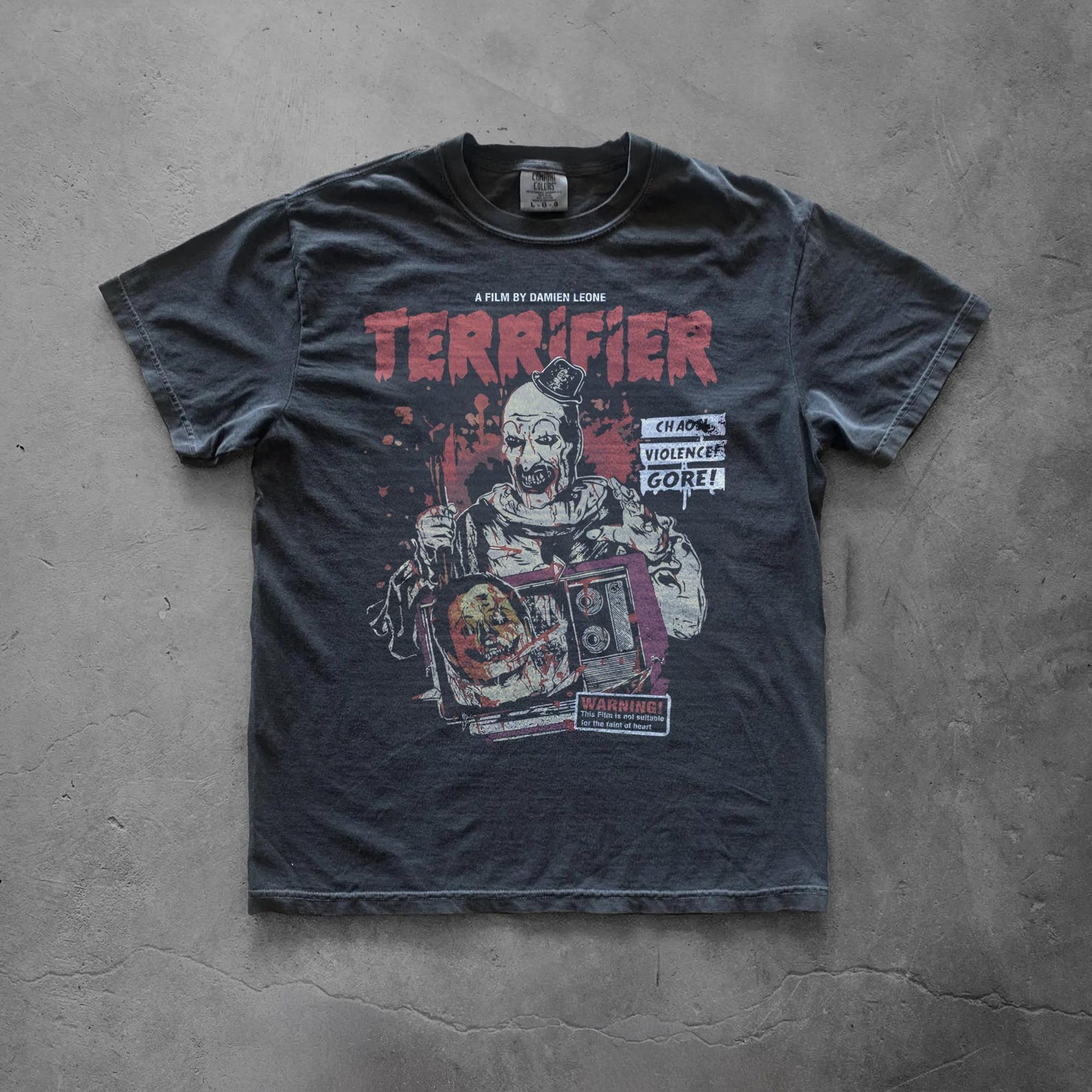 Terrifier Shirt, Art The Clown Horror Movie Tee 4XL