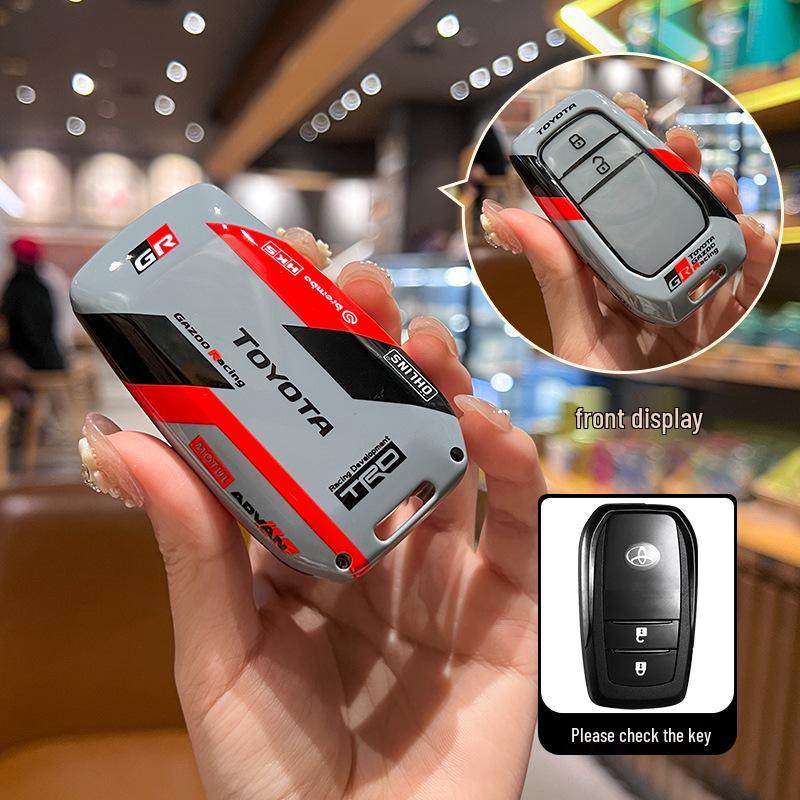 Pokrowiec na kluczyk Toyota Camry, Corolla, Levin, Avalon, Highlander, RAV4, CHR z metalową klamrą