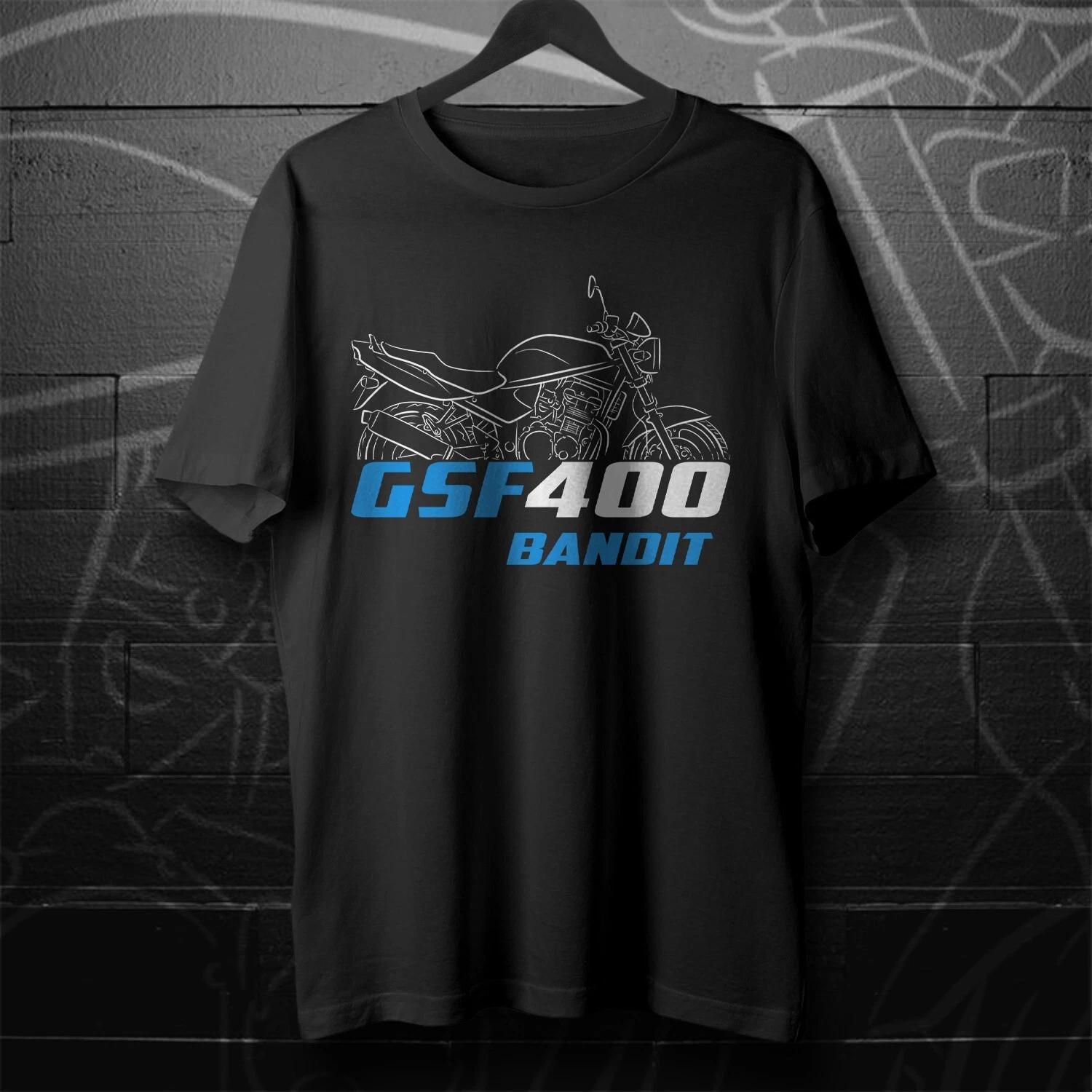 Black men s and women s T-shirt Suzuki GSF400 Bandit 1989-1997 - Motorcycle S