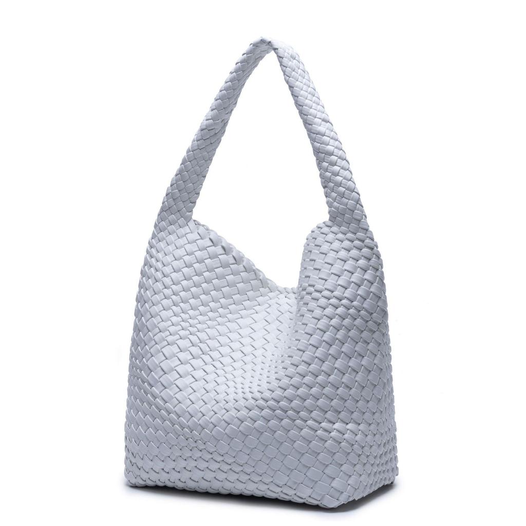 Korean-Style Hand-Woven Women's Casual Shoulder Bag with Large Capacity