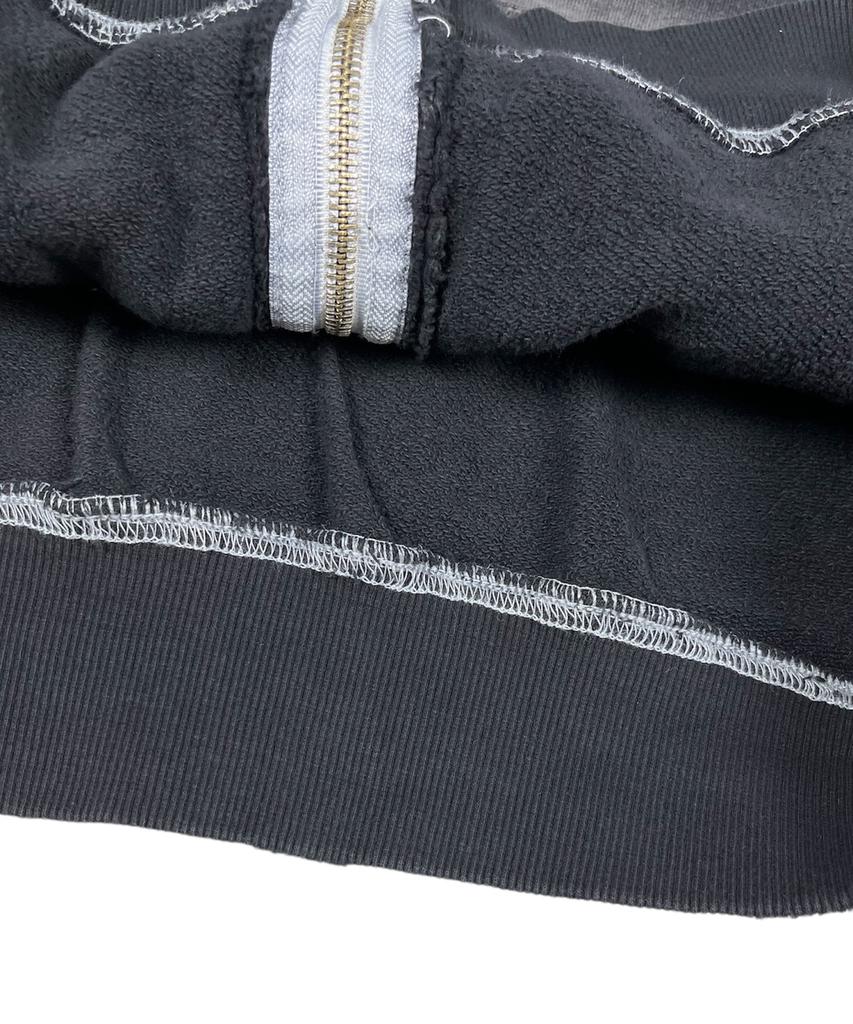 Sk8Er Rock Hölle Himmel Kreuz Vintage Sweat Kapuze Reißverschluss ((Schwarz))
