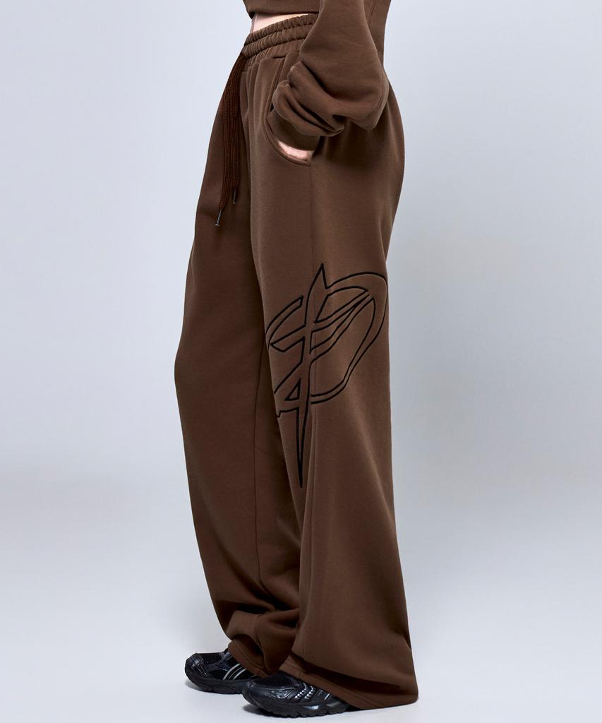Pijikeolgameoncheu P5059 Big Symbol Women'S Wide Pants [3 Colors]