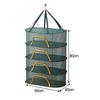 360° Roterende Haak Voedsel Droogrek Hangend Droognet Ademend Nylon Materiaal