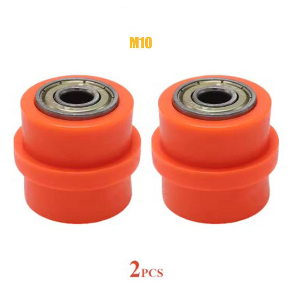 2pcs 8mm 10mm Motorcycle Chain Tensioner Motocross Wheel Guide Drive Roller Pulley ATV Moto Accessories Enduro Dirt Pitbike