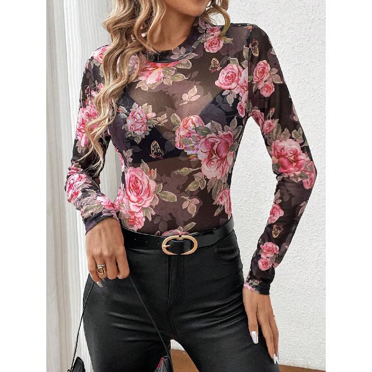 Jarní a podzimní novinka Dámské Univerzální Dlouhý rukáv Každodenní Business Dojíždění Elegantní Pohodlí Sexy spodní košile Top
