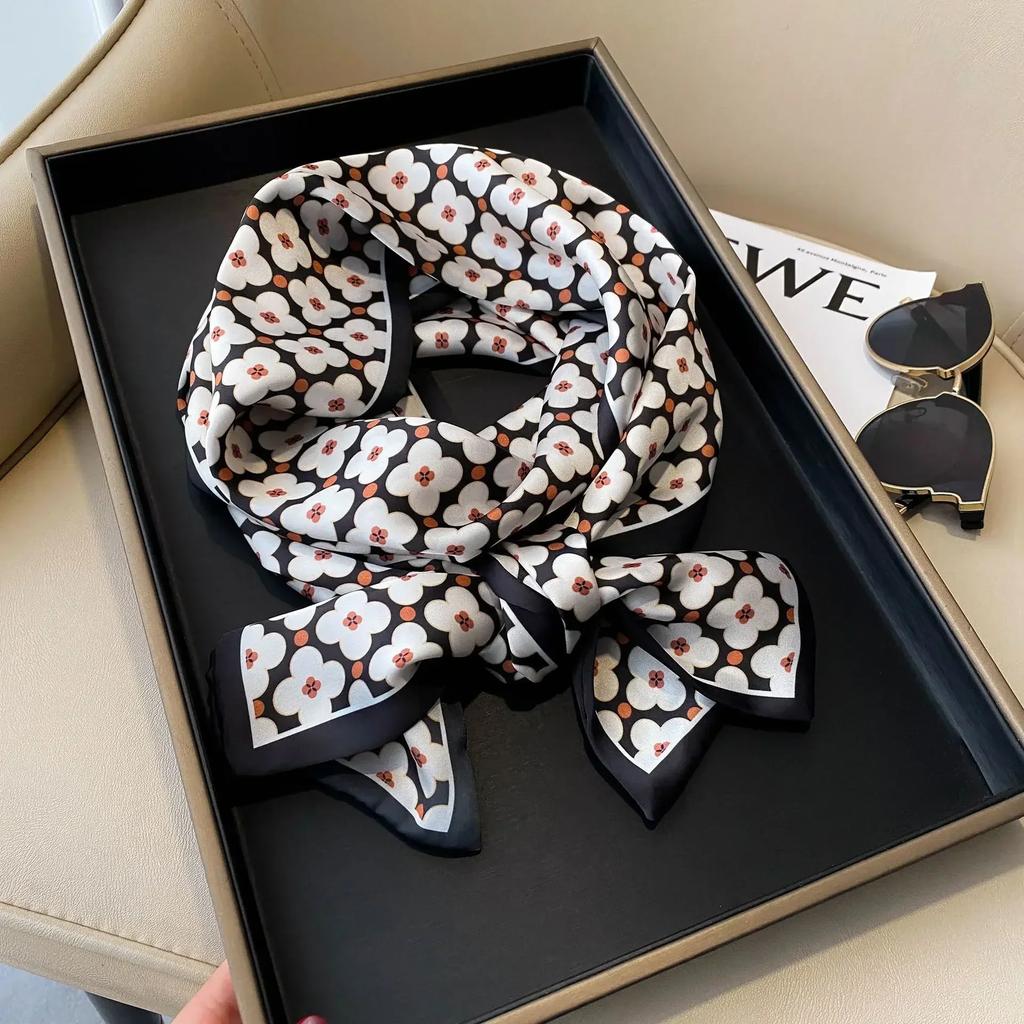 17*150cm Ribbon Silk Scarfs Female Luxury Design Hair Band Skinny Scarf Neck Ties Women Bag Scarves Neckerchief Foulard Lady