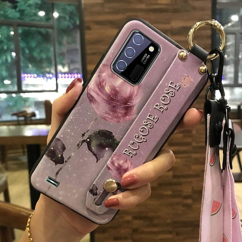Водонепроницаемый ремешок на запястье Чехол для телефона для Oukitel C25 Подставка Шнурок Грязеотталкивающая Задняя крышка с кольцом Защитный Противоударный