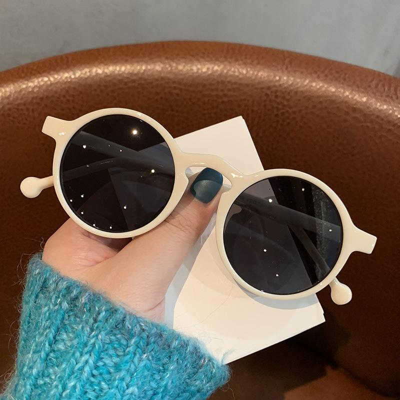 New Vintage Women Sunglasses Brand Design Fashion Sun Mirror Round Plastic Frame Men Retro Luxury Holiday Sun Glasses Uv400