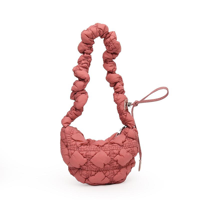 Summer new dumpling bag niche cute wind cloud pleated bag casual simple shoulder messenger bag